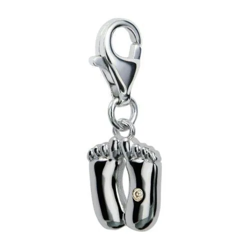 Hot Diamonds Baby Feet Sterling Silver Charm