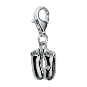 Hot Diamonds Baby Feet Sterling Silver Charm