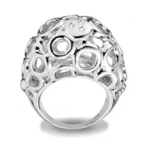 Hot Diamonds Bali Sterling Silver Bubble Ring D