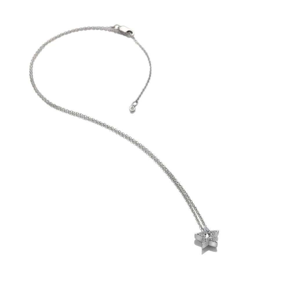 Hot Diamonds Bliss Sterling Silver Striking Star Necklace D