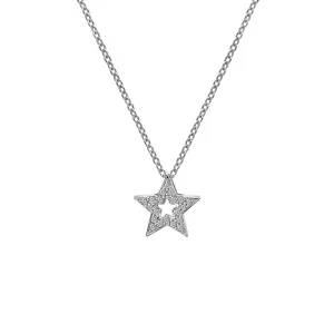 Hot Diamonds Bliss Sterling Silver Striking Star Necklace D