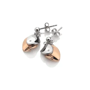 Hot Diamonds Blossom Sterling Silver Rose Gold Earrings