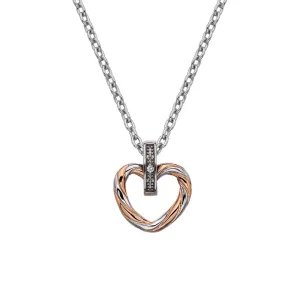 Hot Diamonds Breeze Sterling Silver Large Heart Necklace