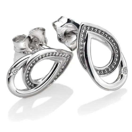 Hot Diamonds Chandelier Sterling Silver And Diamond Stud Earrings
