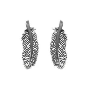 Hot Diamonds Earrings Feather Stud Silver