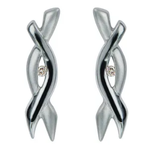 Hot Diamonds Earrings Open Heart Studs D
