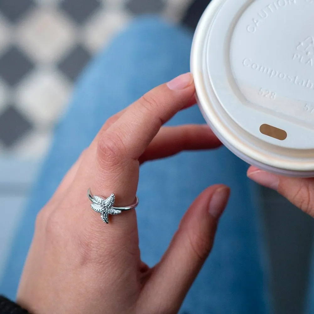 Hot Diamonds Eternal Love Sterling Silver Starfish Ring