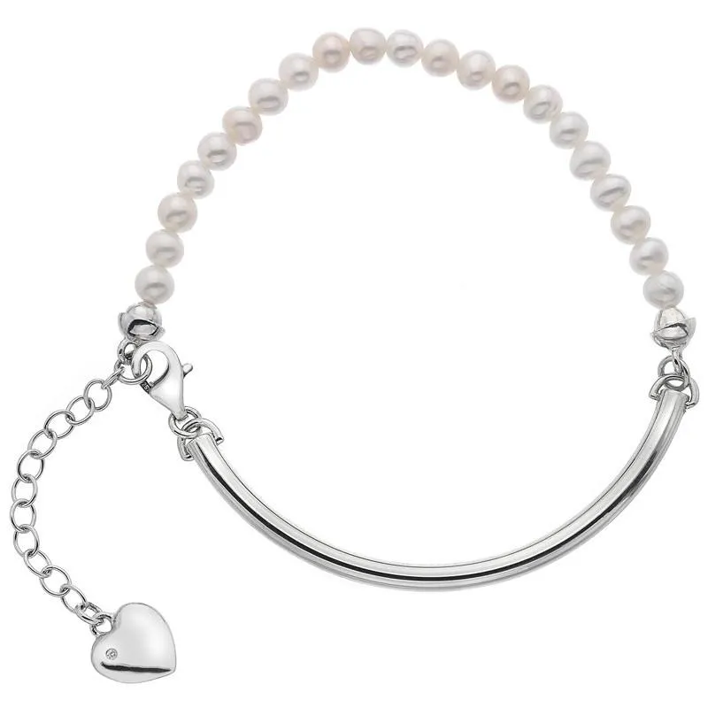 Hot Diamonds Festival White Mother of Pearl Sterling Silver Bracelet