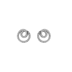Hot Diamonds Flow 9ct White Gold Earrings