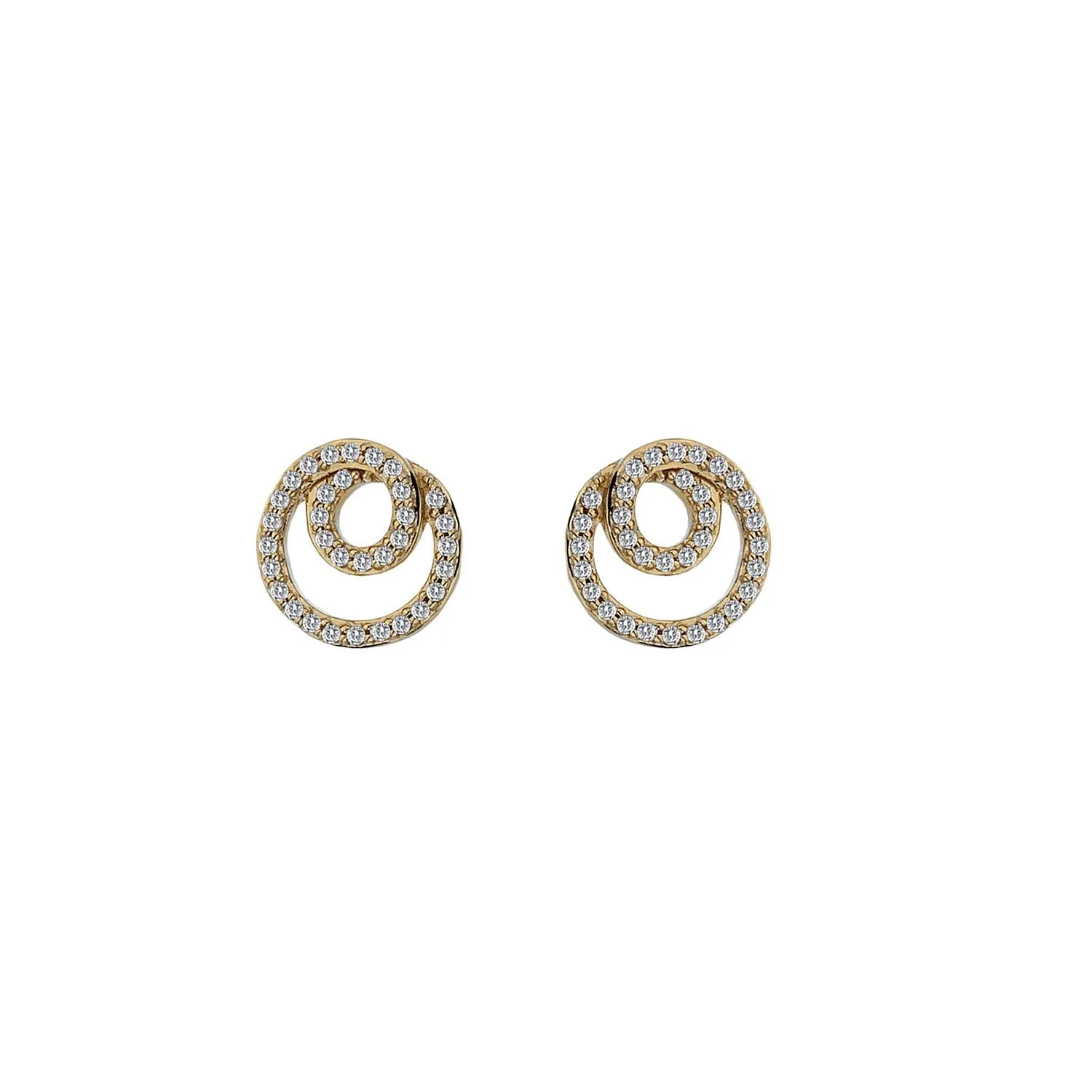 Hot Diamonds Flow 9ct Yellow Gold Earrings