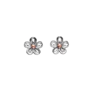 Hot Diamonds Forget Me Not Sterling Silver Flower Stud Earrings