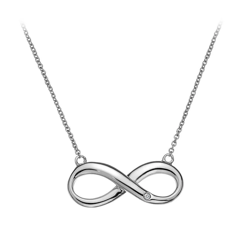 Hot Diamonds Fresh Infinity Sterling Silver Necklace