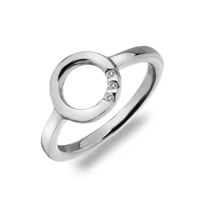 Hot Diamonds Halo Trio Sterling Silver Ring D