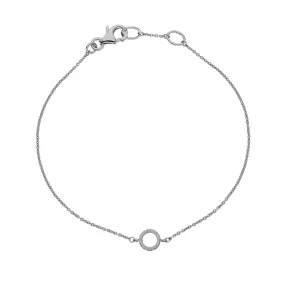 Hot Diamonds Infinity 9ct White Gold Bracelet