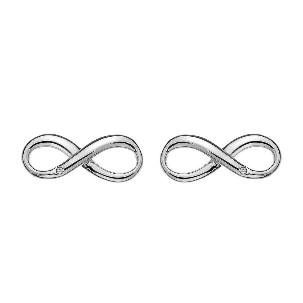 Hot Diamonds Infinity Sterling Silver Stud Earrings