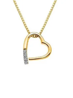 Hot Diamonds Just Add Love Yellow Gold Plated Necklace