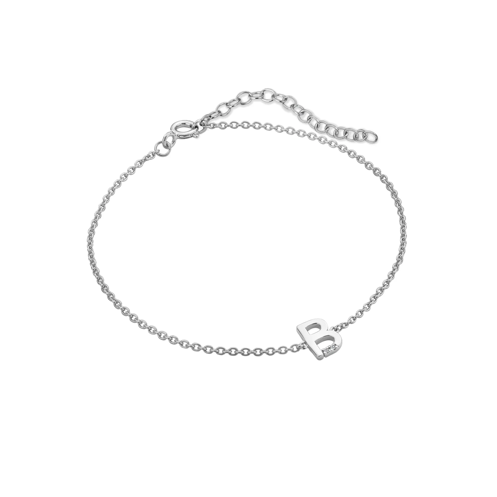 Hot Diamonds Love Letters Sterling Silver B Bracelet