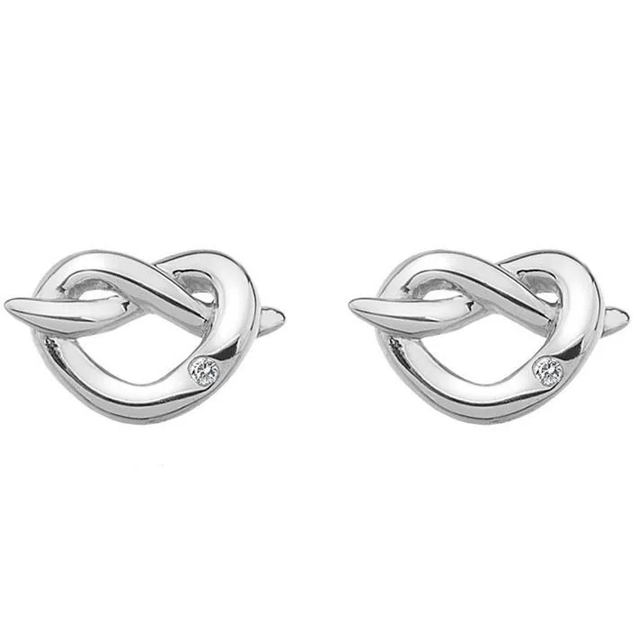 Hot Diamonds Love Sterling Silver Infinity Heart Stud Earrings