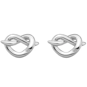 Hot Diamonds Love Sterling Silver Infinity Heart Stud Earrings