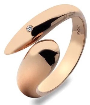 Hot Diamonds Mirage Rose Gold Plated Ring D
