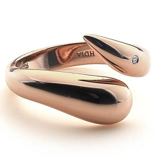 Hot Diamonds Mirage Rose Gold Plated Ring D
