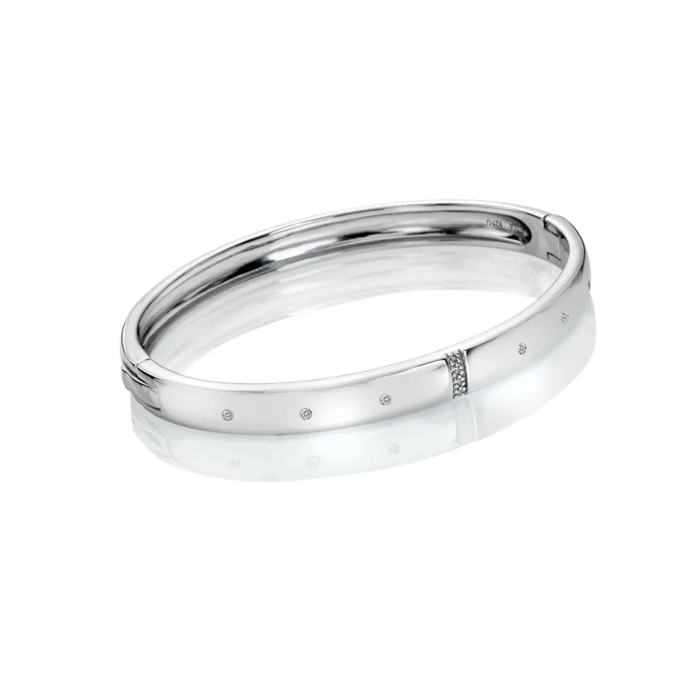 Hot Diamonds Much Loved Sterling Silver Bangle