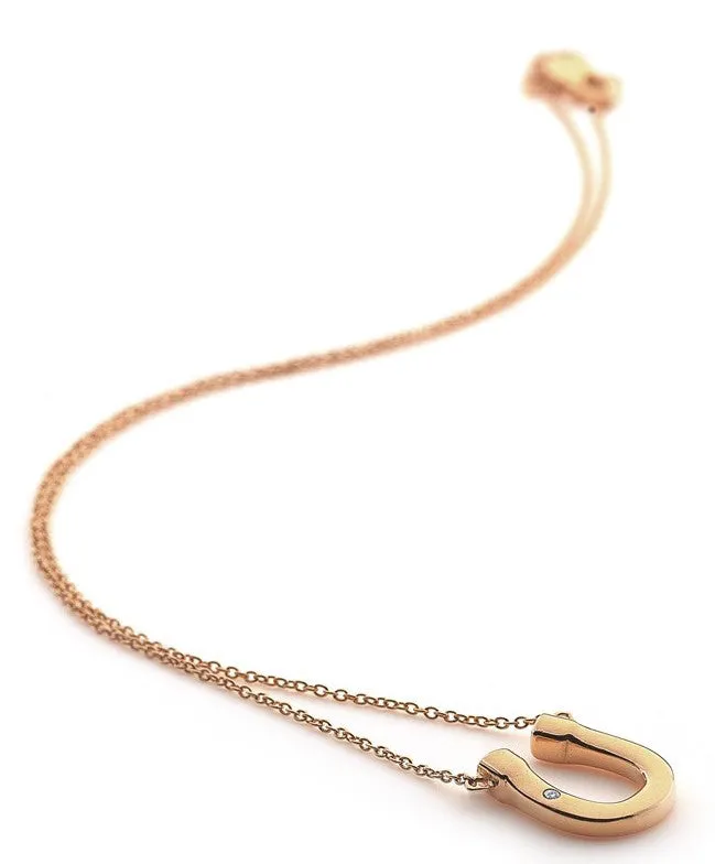 Hot Diamonds Necklace Lucky Rose Gold