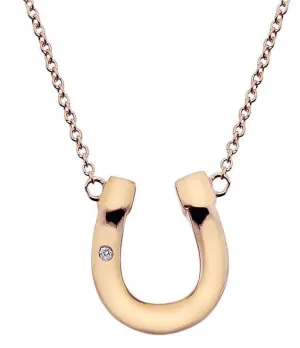 Hot Diamonds Necklace Lucky Rose Gold
