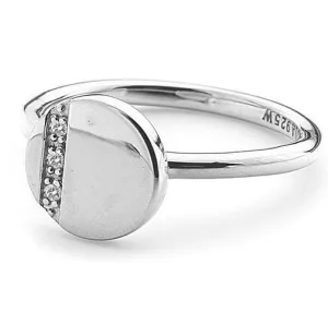 Hot Diamonds Silhouette Sterling Silver Circle Ring