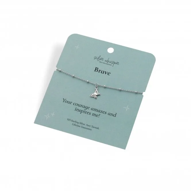 Hot Diamonds Silver Whisper Sterling Silver Brave Bracelet