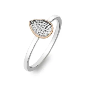 Hot Diamonds Stargazer Rose Gold Plated Teardrop Ring D