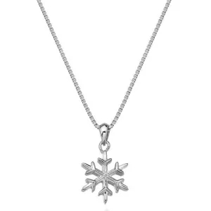 Hot Diamonds Sterling Silver And Diamond Snowflake Pendant D