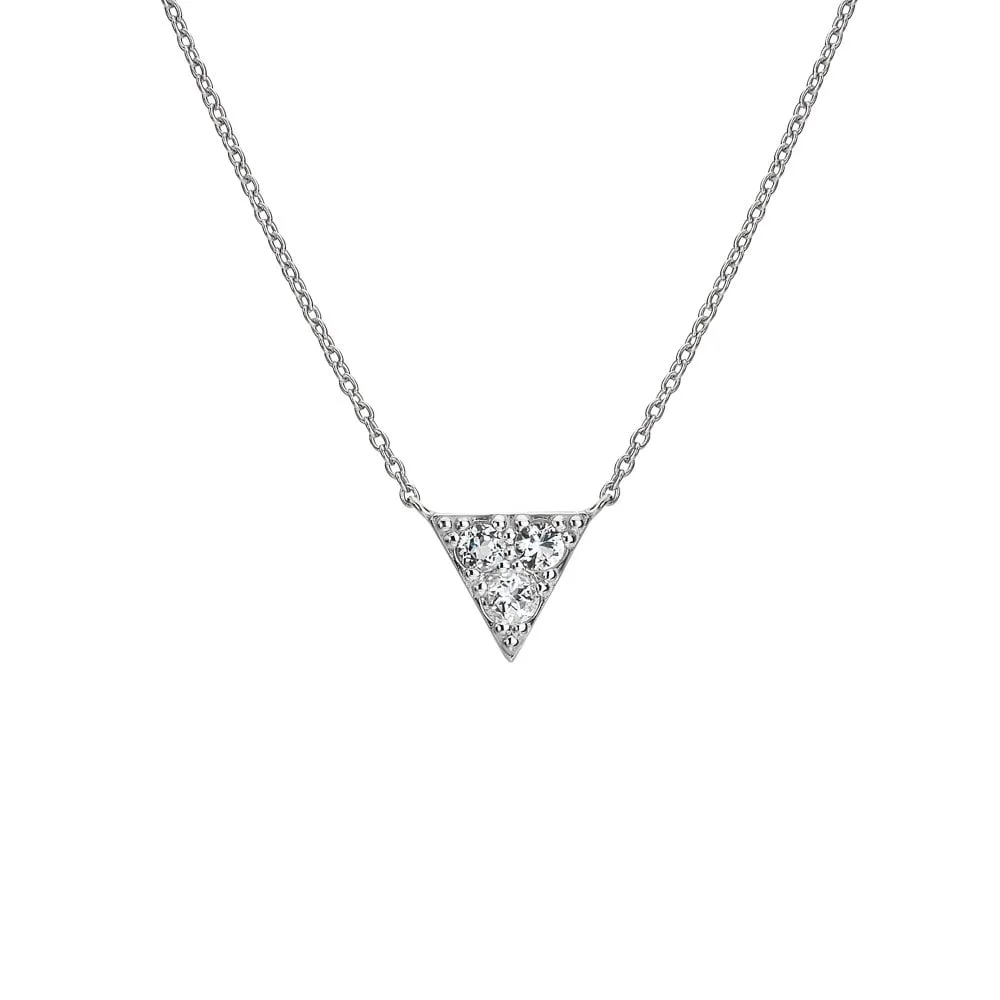Hot Diamonds Sterling Silver White Topaz Stellar Necklace