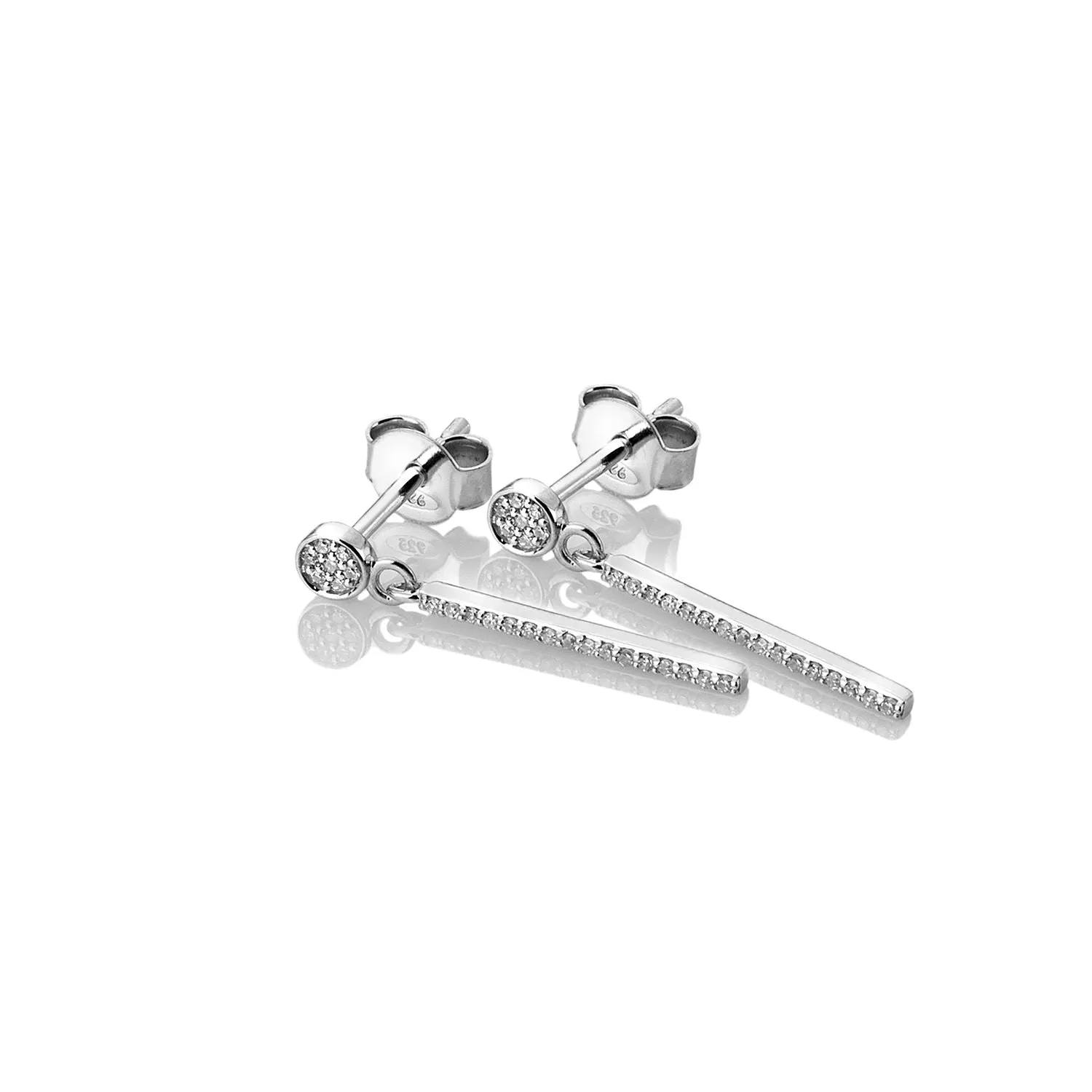 Hot Diamonds Tranquility 9ct White Gold Earrings