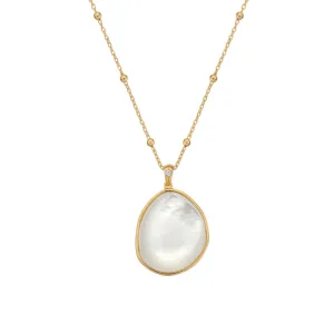 Hot Diamonds x Jac Jossa Calm Gold Plated Sterling Silver Mother of Pearl Pendant