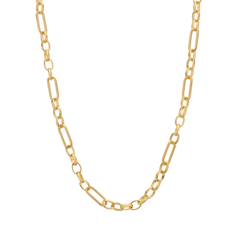 Hot Diamonds x Jac Jossa Embrace Gold Plated Sterling Silver Statement Chain 45cm