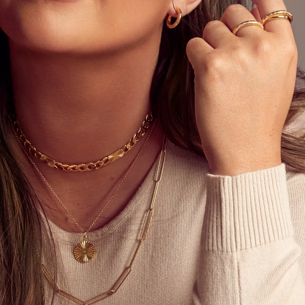 Hot Diamonds x Jac Jossa Hope Gold Plated Sterling Silver Octagon Pendant