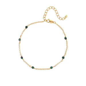 Hot Diamonds x Jac Jossa Revive Gold Plated Sterling Silver Malachite Bracelet