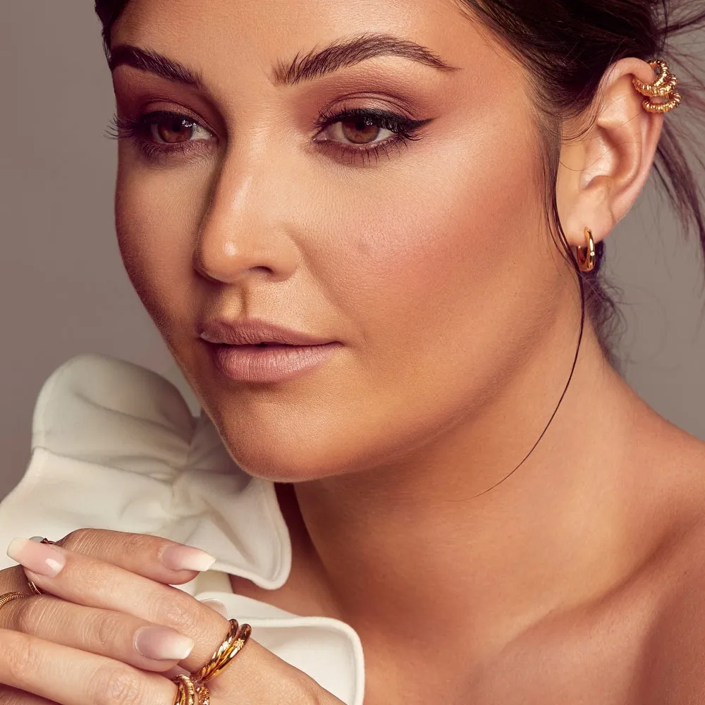 Hot Diamonds x Jac Jossa Soul Gold Plated Sterling Silver Hoop Earrings