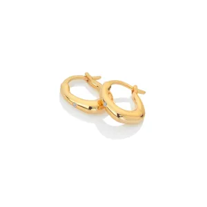 Hot Diamonds x Jac Jossa Soul Gold Plated Sterling Silver Hoop Earrings