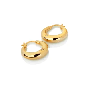 Hot Diamonds x Jac Jossa Soul Gold Plated Sterling Silver Statement Hoop Earrings