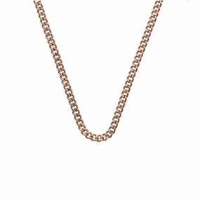 Hot Diamonds 18" Rose Gold Plated Sterling Silver Belcher Chain