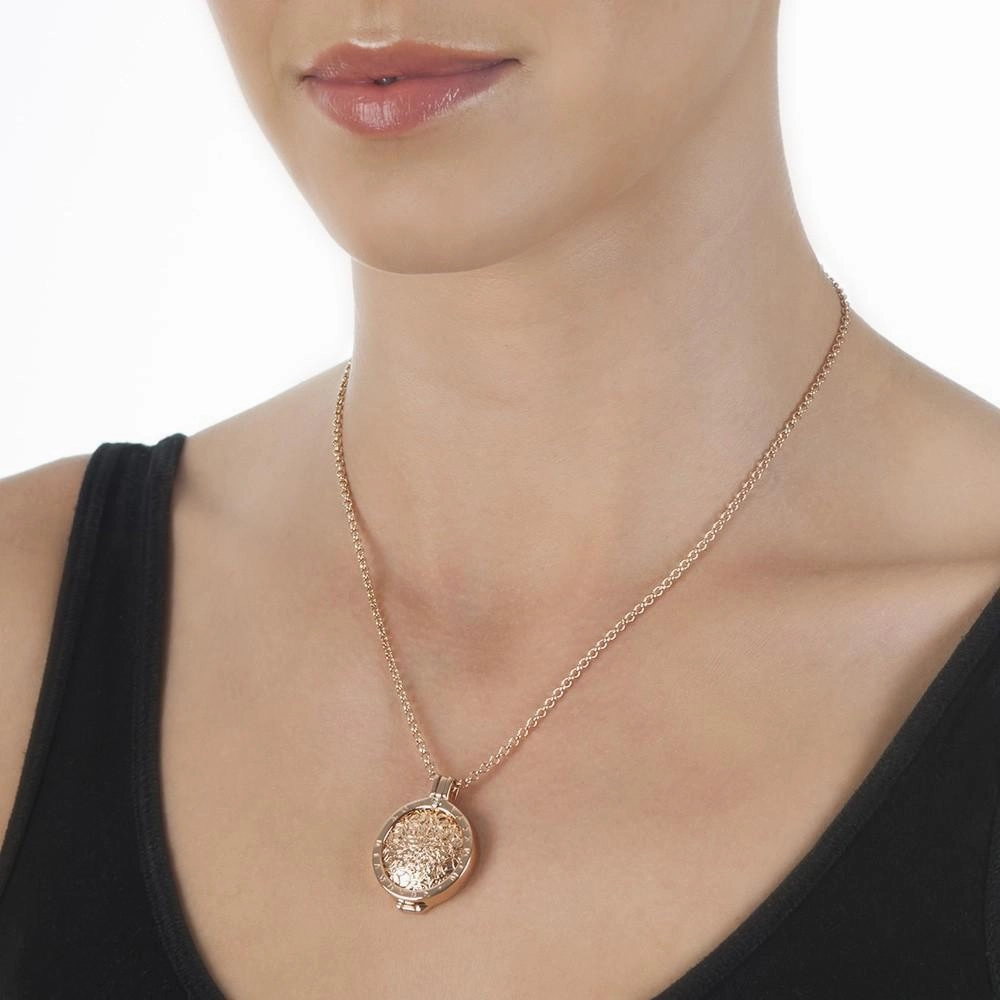 Hot Diamonds 18" Rose Gold Plated Sterling Silver Belcher Chain