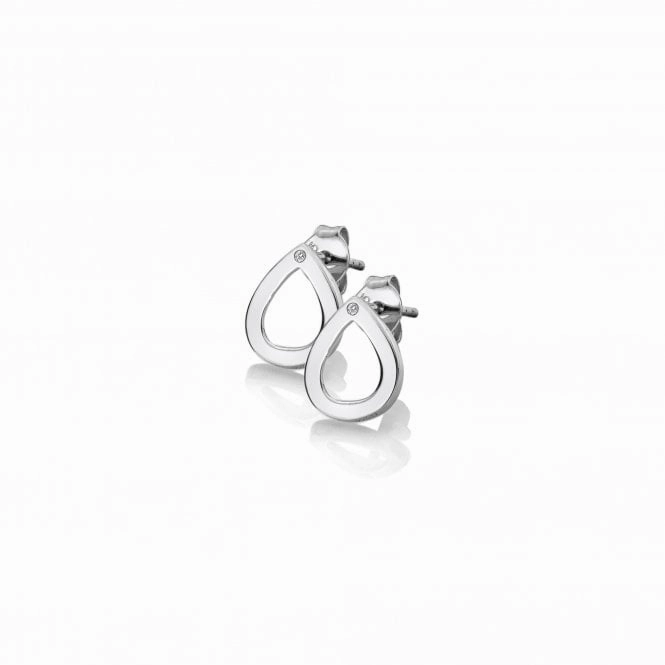 Hot Diamonds Diamond Amulet Sterling Silver Teardrop Earrings