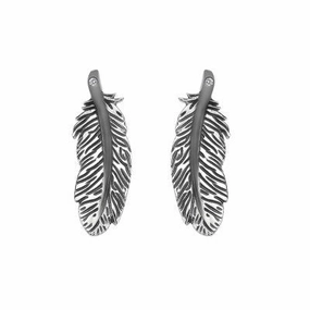 Hot Diamonds Earrings Feather Stud Silver