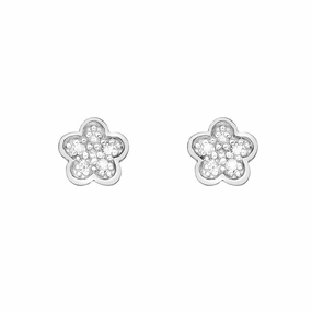 Hot Diamonds Earrings Stargazer Flower studs Silver
