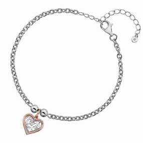 Hot Diamonds Faith Heart Rose Gold Bracelet