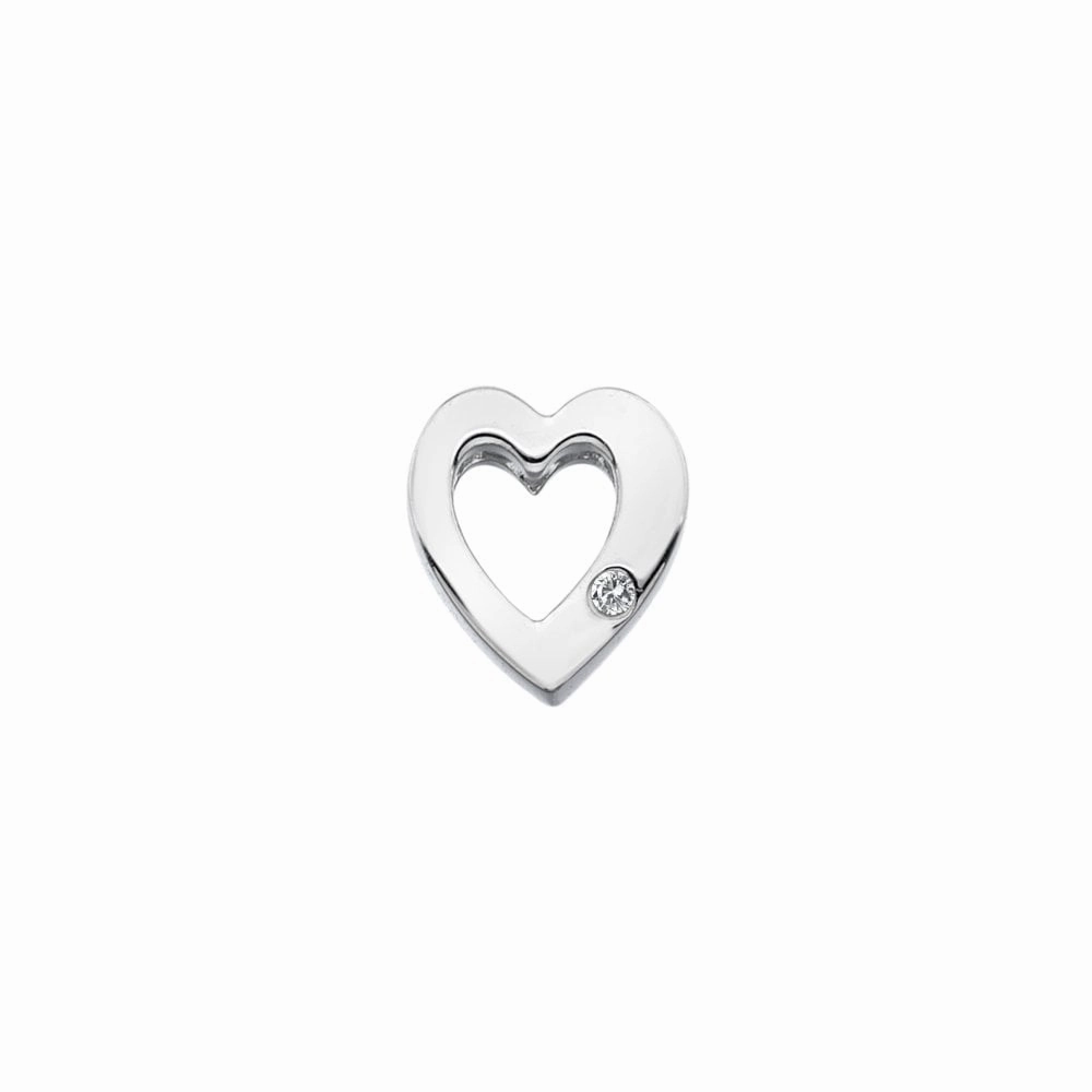 Hot Diamonds Icon Storyteller Sterling Silver Open Heart Pendant Charm