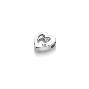 Hot Diamonds Icon Storyteller Sterling Silver Open Heart Pendant Charm