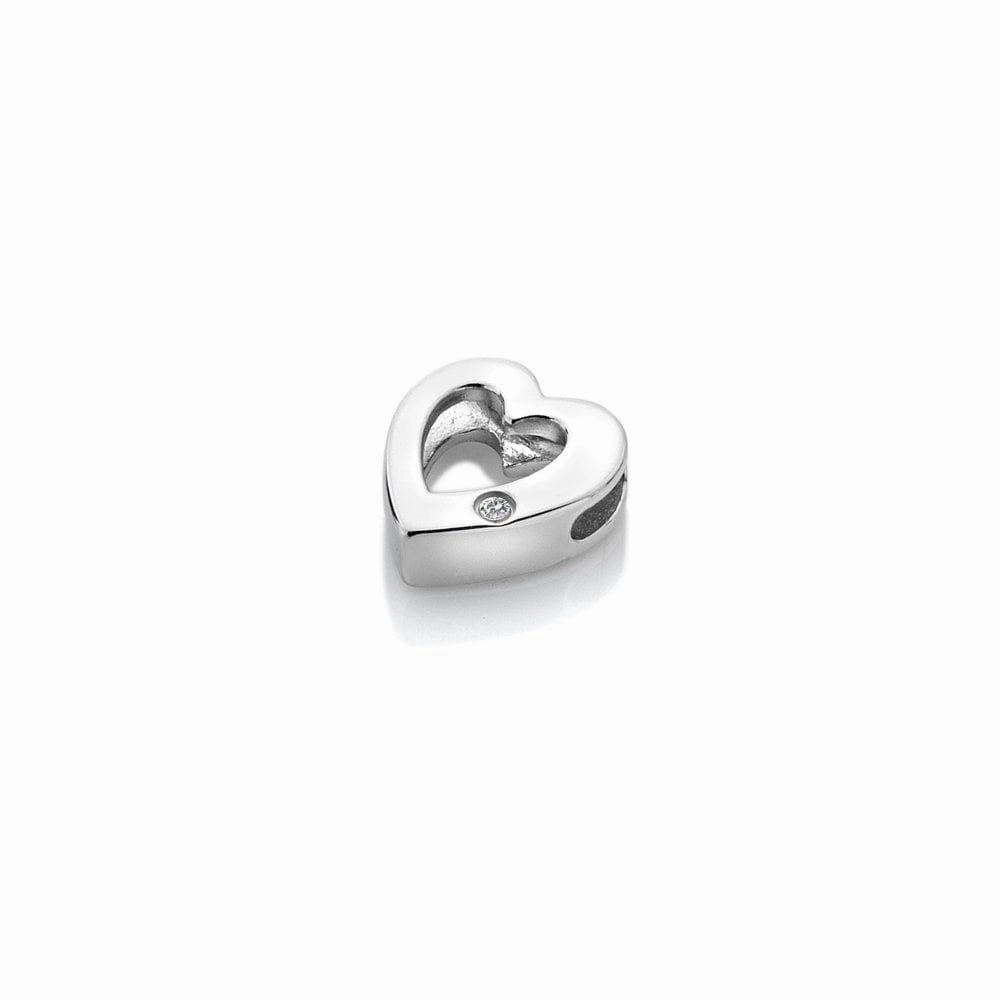 Hot Diamonds Icon Storyteller Sterling Silver Open Heart Pendant Charm